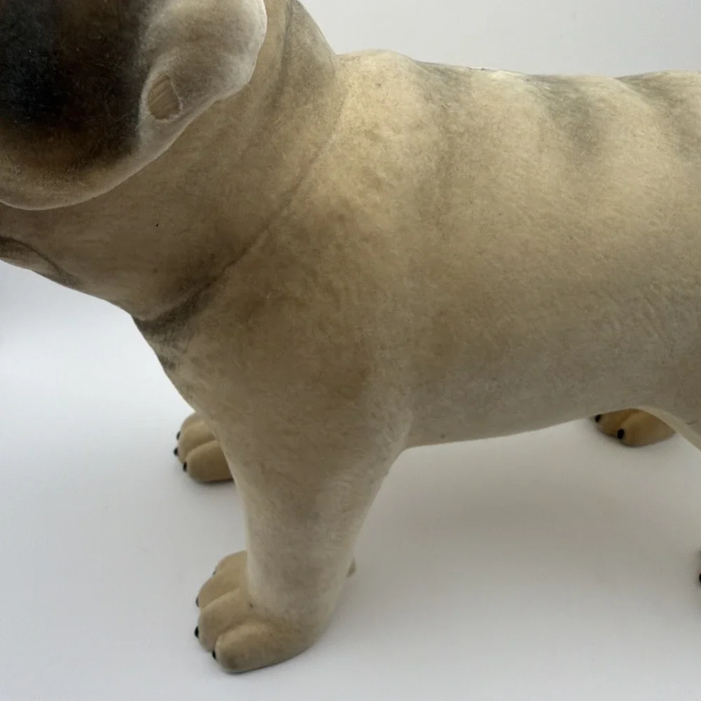 Realistic Pug Dog Statue Sculpture Unbranded